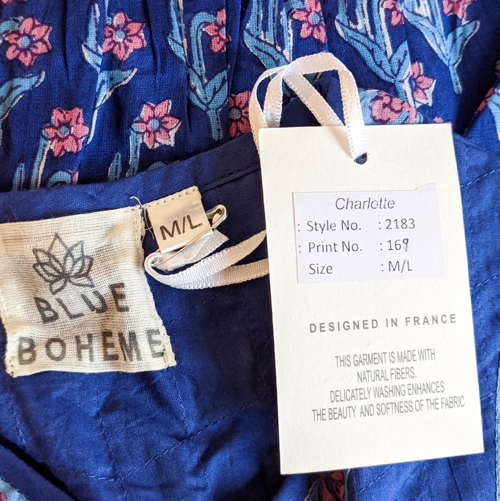 🌟LAST 1🌟NWT Blue Boheme Charlotte Boho Maxi Dress - Picture 6 of 6